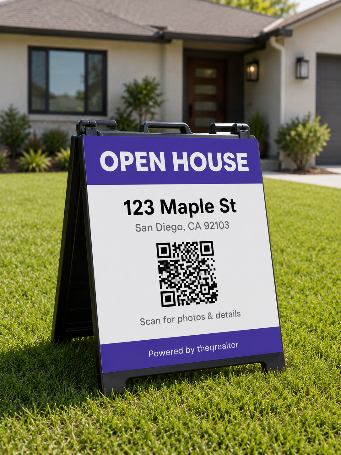 Smart QR yard sign