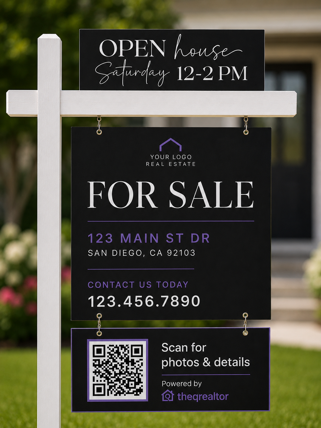 Smart QR yard sign